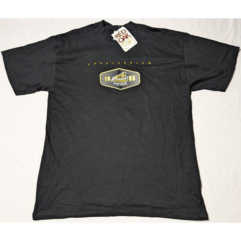 APPALACHIAN‎ MOUNTAINEERS RED OAK SPORTSWEAR Men Large Black Team T-Shirt NEW - Picture 9 of 12